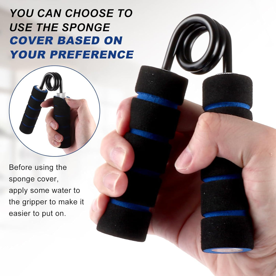 JMIATRY 6 Stück Handtrainer Fingertrainer, Griffkraft Trainer, 100-350LB Metall Grip Trainer für Mus