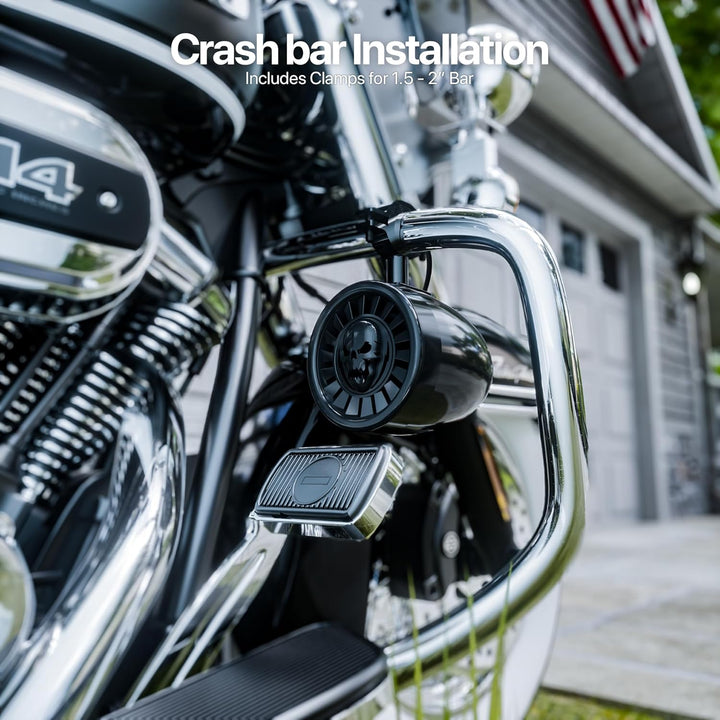 Bluetooth-Motorrad-Lautsprecher, 12,7 cm (5 Zoll), wasserdicht, Motorrad-Stereoanlage, eingebauter V