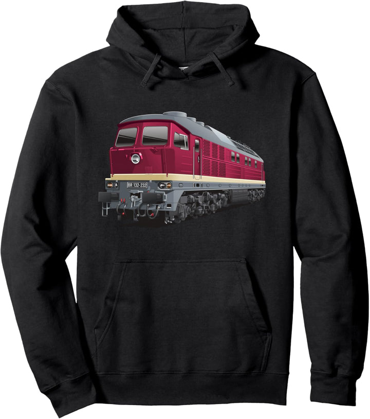 Ludmilla Modellbahn Eisenbahn Diesel-Lok BR 132 BR 232 Pullover Hoodie