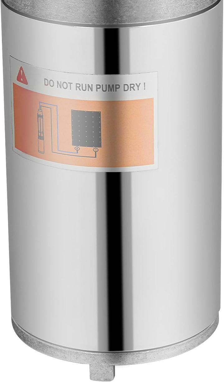 12V/24V Edelstahl Solar-Tauchpump Leise Tiefbrunnenpumpe 25L/min max. Förderhöhe 30m,Ø78mm Sandvertr