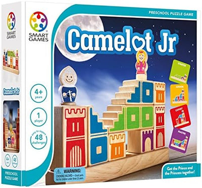 smart games - Camelot Jr, Preschool Puzzle Game with 48 Challenges, 4-9 Years, 24 x 6 x 24 cm (LxWxH
