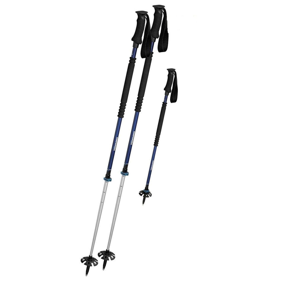 KOMPERDELL Ascent TI 2 Tourenskistock, Wanderstock, Trekkingstock, und Skistock 115-150cm, 115-150cm
