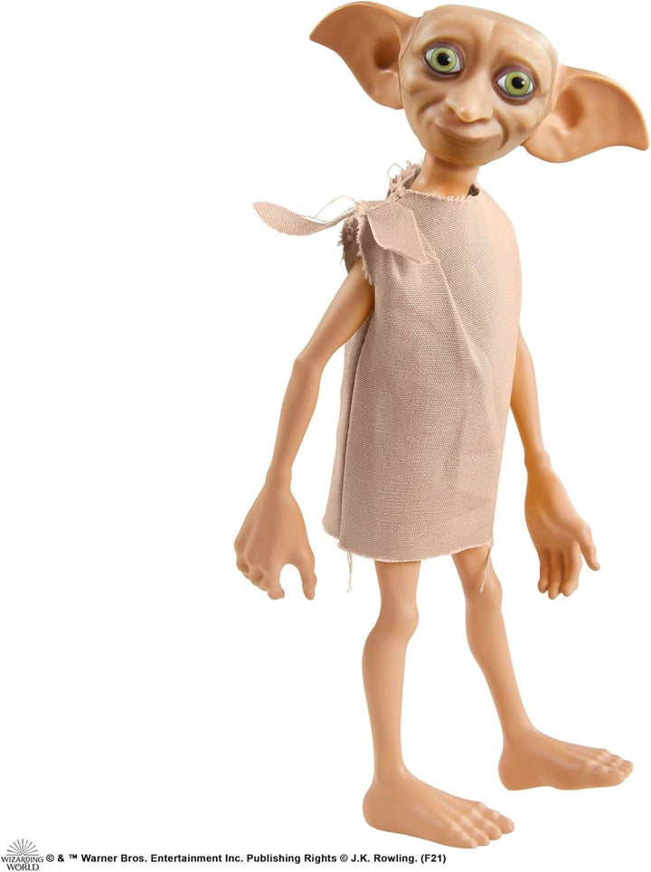 Mattel Harry Potter Sammelfigur Dobby der Hauself in altes Leintuch gekleidet, mit Socke als Zubehör