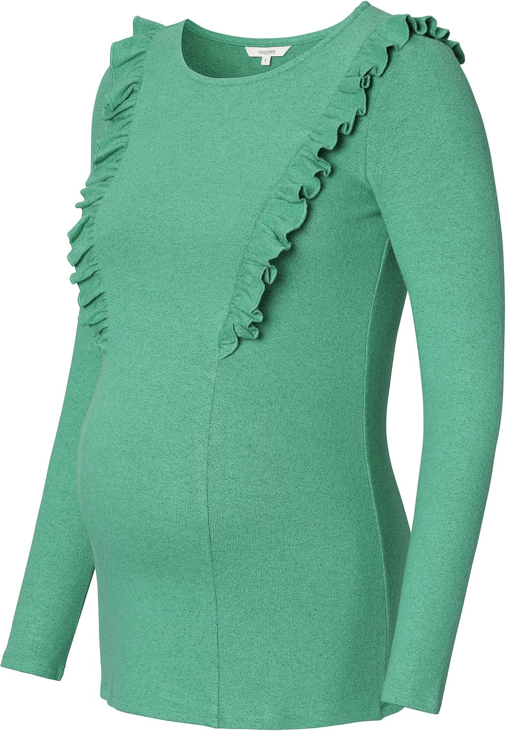 Noppies Damen Tee Pierson Nursing Long Sleeve T-Shirt 34 Deep Sea - P986, 34 Deep Sea - P986