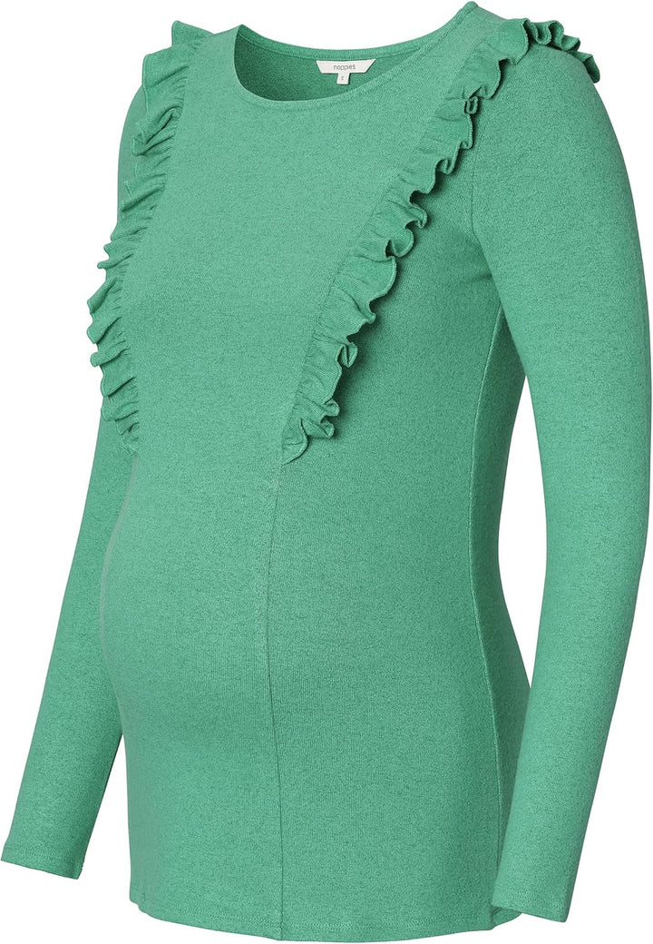 Noppies Damen Tee Pierson Nursing Long Sleeve T-Shirt 34 Deep Sea - P986, 34 Deep Sea - P986