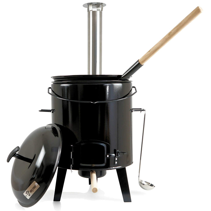 BBQ-Toro Gulaschkanone | Gulaschkessel | Eintopfofen | Ungarischer Kesselgulasch Topf 17 Liter email