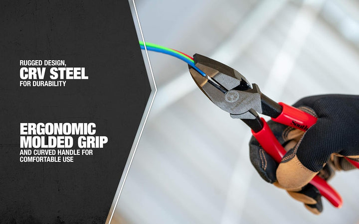 Southwire Tools & Equipment SCP9D Seitenschneider, 22,9 cm, SCP9D getauchter Griff, getauchter Griff