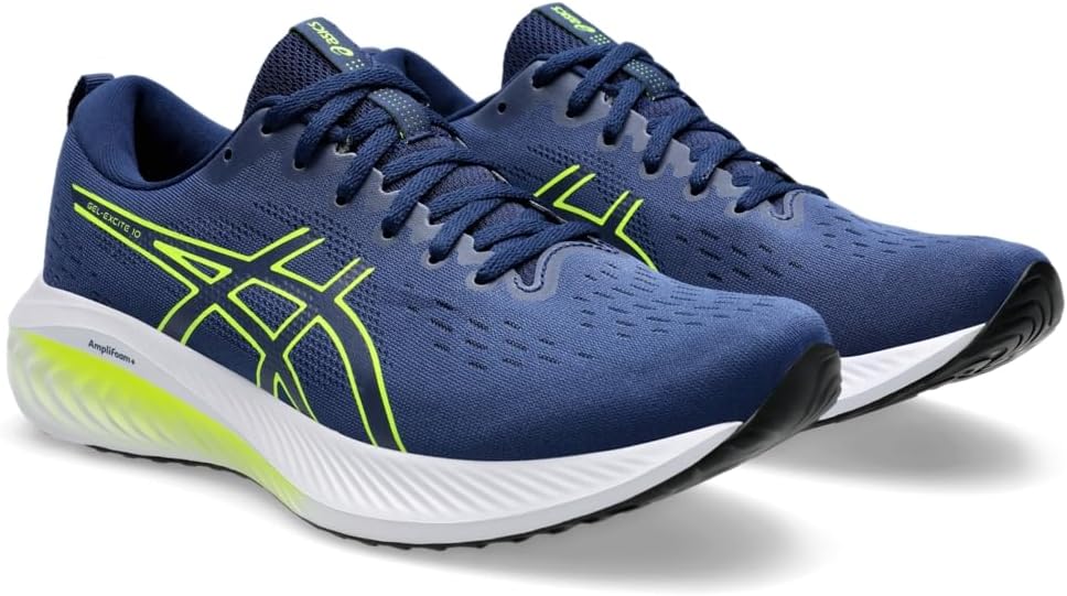 ASICS Herren Gel-Excite 10Sneaker 40 EU Blue Expanse Safety Yellow, 40 EU Blue Expanse Safety Yellow