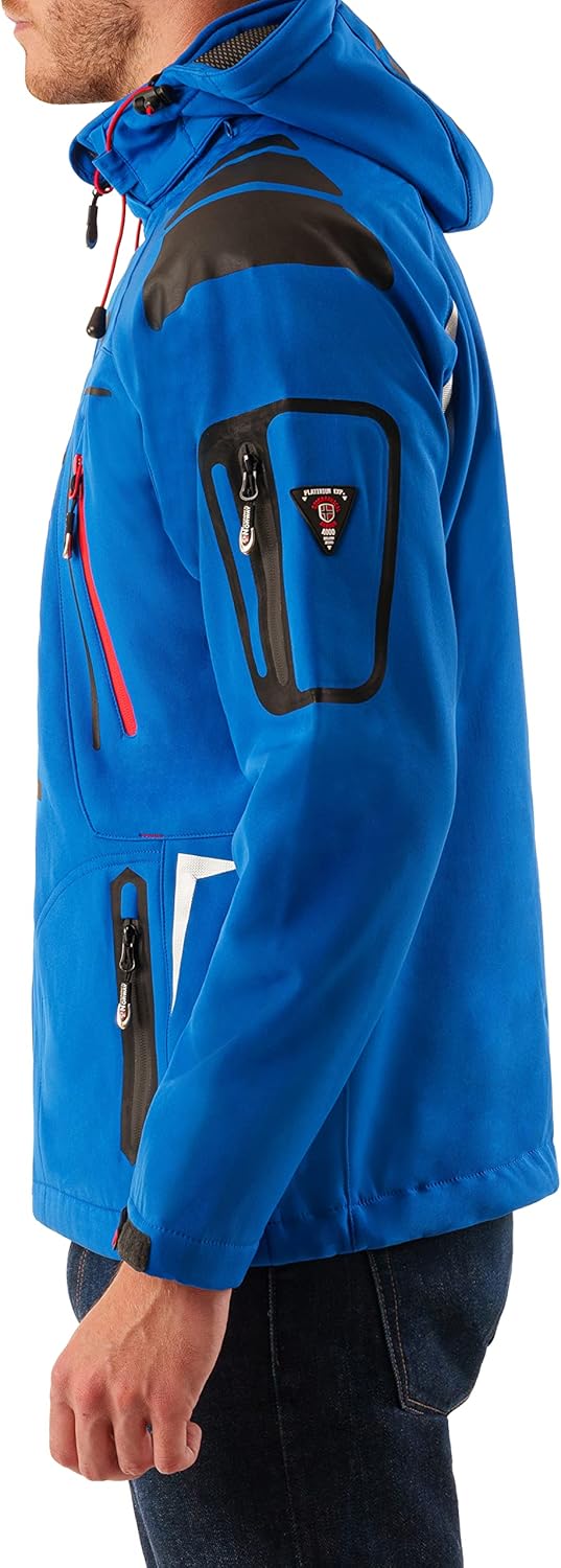 Geographical Norway Tangata Herren Softshell Funktions Outdoor red S Königsblau, S Königsblau