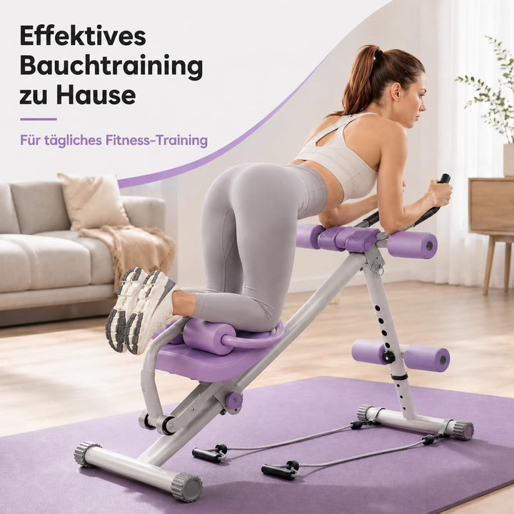 Abdominal Trainer Bauchtrainer Adjustable Abs Trainer for Home Gym Ganzkörpertrainer Foldable MAX 15