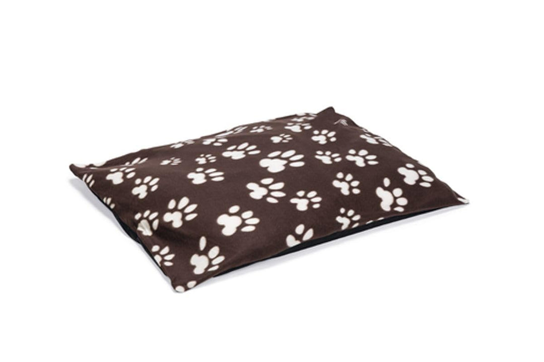 Karlie Kissen quadratisch Fleece mit Motiv L: 91 cm B: 70 cm H: 4 cm braun Pfotenmotiv 91X70X4 cm Br