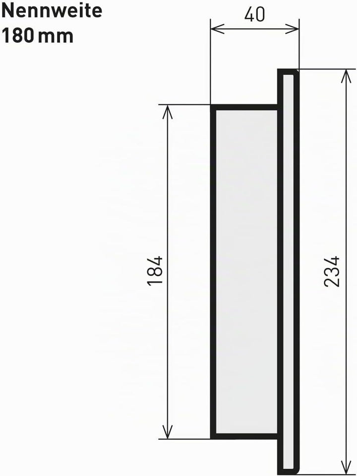 raik Rauchrohr/Ofenrohr Blindkappe 180 mm Durchmesser 0,6 mm Stahlblech Schwarz SH023-180-sw