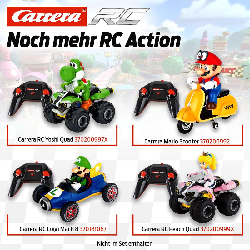 Carrera Mario Kart™, Mario - Quad ferngesteuertes Auto | Carrera RC | Offroad-Pistenaction | Masssta