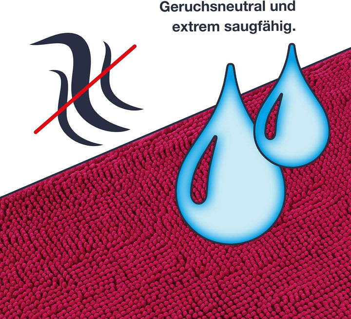 WohnDirect Badematten Set 2 teilig Grün • WC Vorleger (45x45cm), Badematte (50x80cm) • rutschfest wa