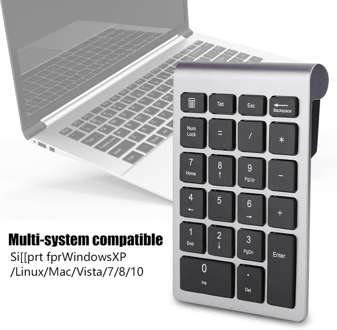Kabelloser Numpad-Nummernblock, USB- oder 2,4-G-Wireless-Nummernblock, Batteriebetriebene Finanzbuch