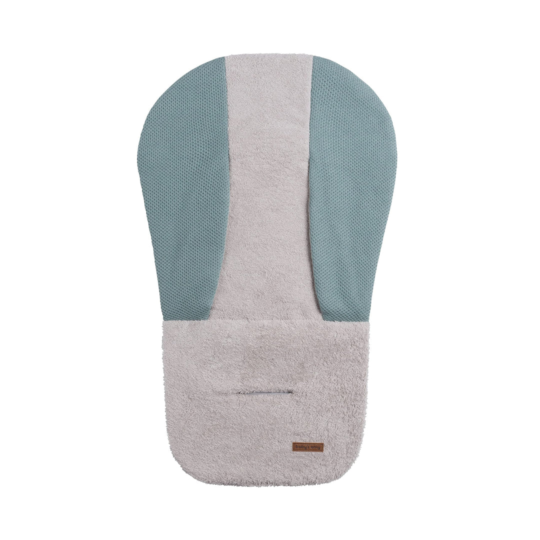 BO BABY'S ONLY - Multicomforter aus Baumwolle - 68x40 cm - für Jungen und Mädchen - Silbergrau Stone