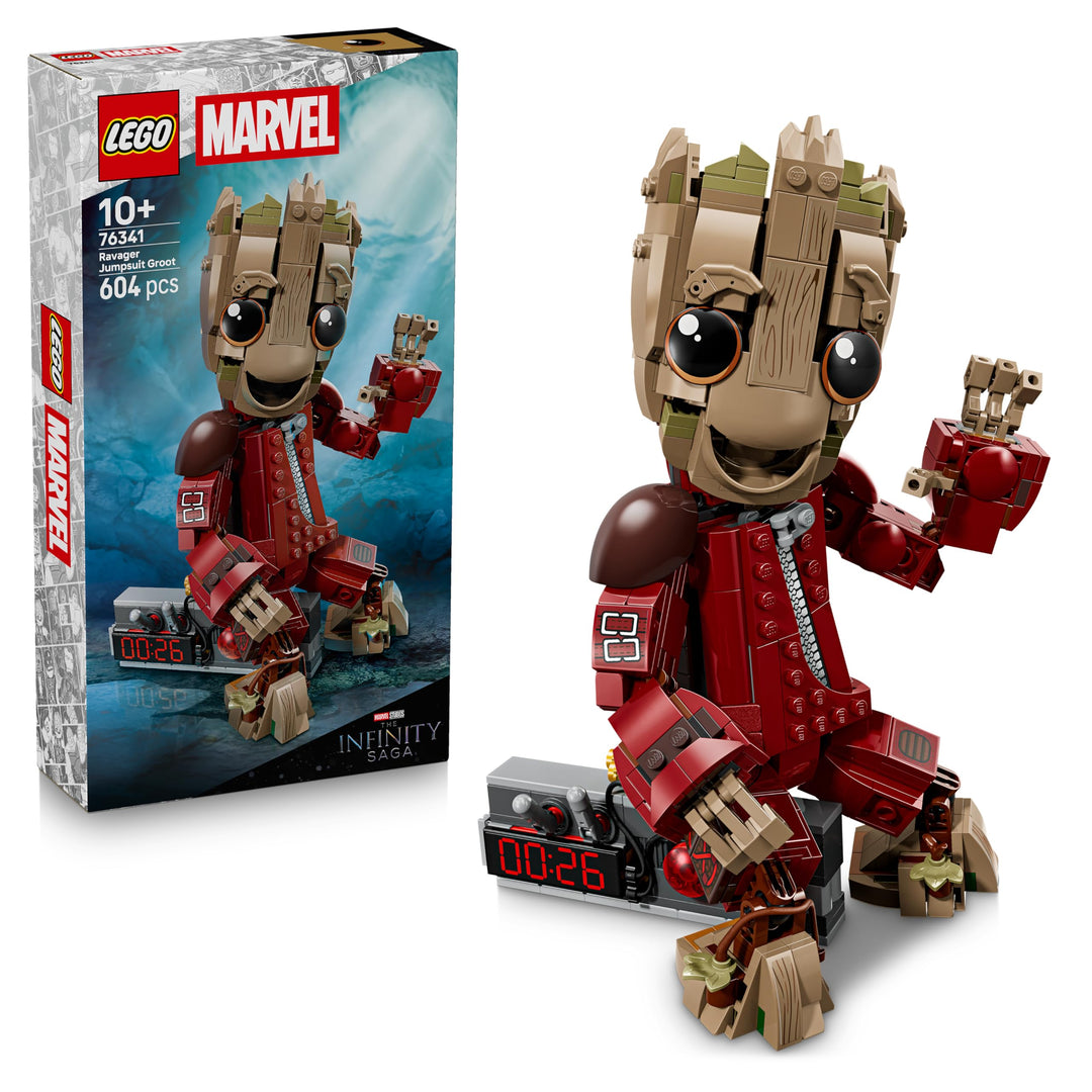 LEGO | Groot im Ravager-Outfit - Superhelden Spielzeug mit baubarer Figur für Rollenspiele - Kinder