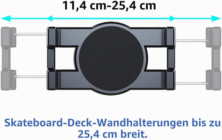 Skateboard-Wandhalterung, 360° drehbare Skateboard-Wandhalterung, schwimmender Display-Aufhänger, ge
