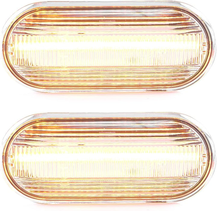 LIGHTDELUX Ersatz für 2 x LED Blinkleuchte Blinker Seitenblinker ohne Fehlermeldung mit Zulassung V-