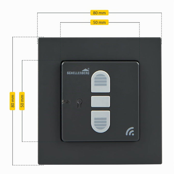 Schellenberg 21007 Smart Home Funk-Rolladenschalter &amp; Funk-Raffstoreschalter, nachrüstbar für Smarte