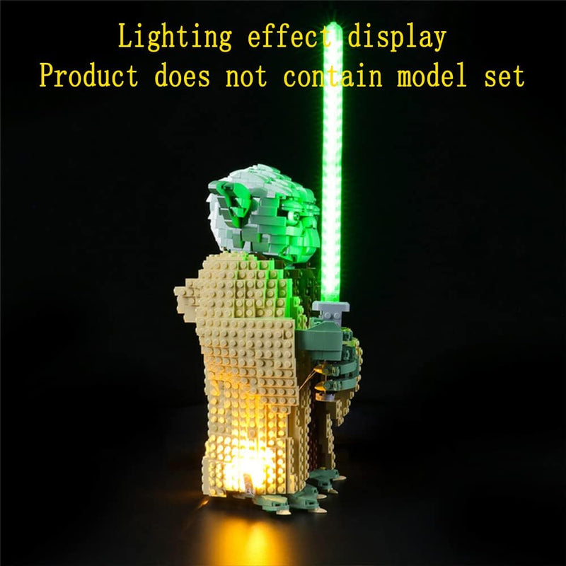 GEAMENT LED Licht-Set Kompatibel mit Lego Yoda - Beleuchtungsset für Star Wars 75255 Baumodell (Lego