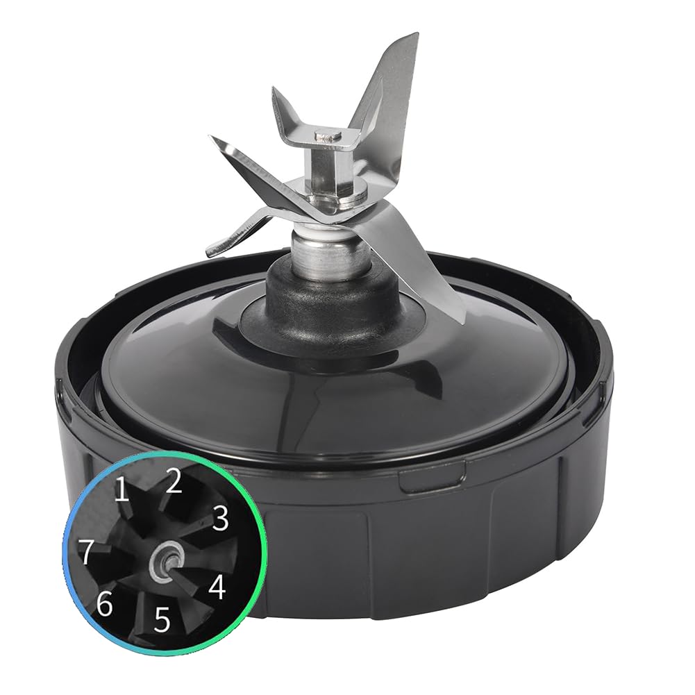 für Ninja Blending Blade für Ninja Mixer 3in1 Küchenmaschine Teile 1500 Watt Schwarz Kunststoff Meta