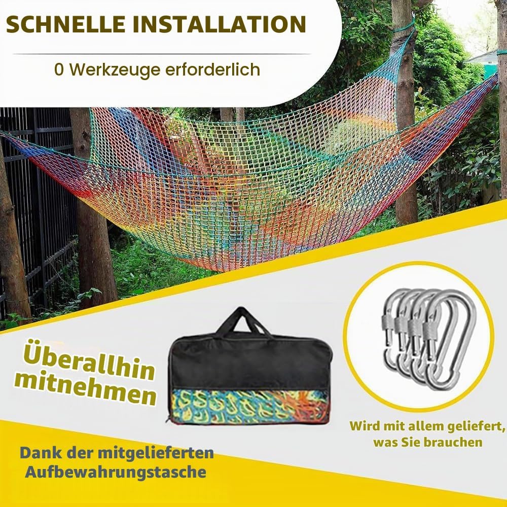 kletternetz,kletternetz Kinder,kletternetz Outdoor,Kletter-Gepäcknetz doppellagig,4 mm Dickes Seil,