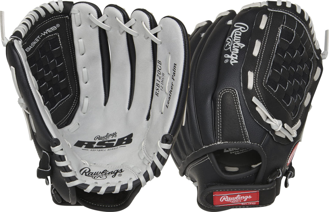 Rawlings RSB Erwachsene Slowpitch Softball Glove Serie Rechte Hand Wurf 30,5 cm – Korbgeflecht Schwa