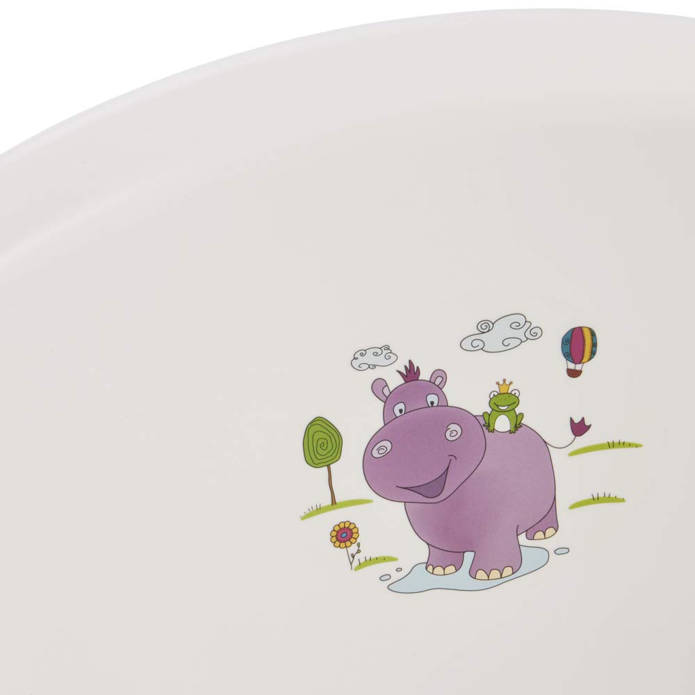 keeeper Hippo Ergonomische Babywanne, Ab 0 bis ca. 12 Monate, 100 cm, Wiktoria, Weiss 100 cm Weiss m