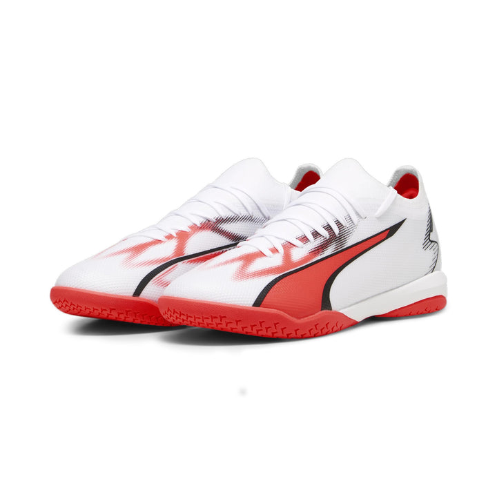 PUMA Herren Ultra Match It Fussballschuh 46 EU Puma White Puma Black Fire Orchid, 46 EU Puma White P