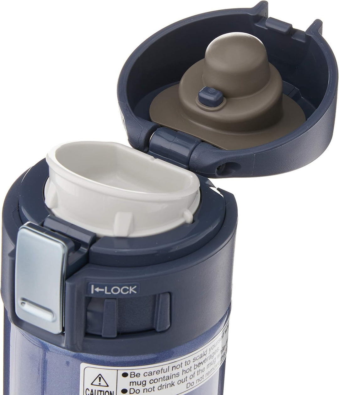 Zojirushi Edelstahlbecher, 340 ml, Rauchblau 12 oz Blau - Smoky Blue, 12 ounces Blau - Smoky Blue