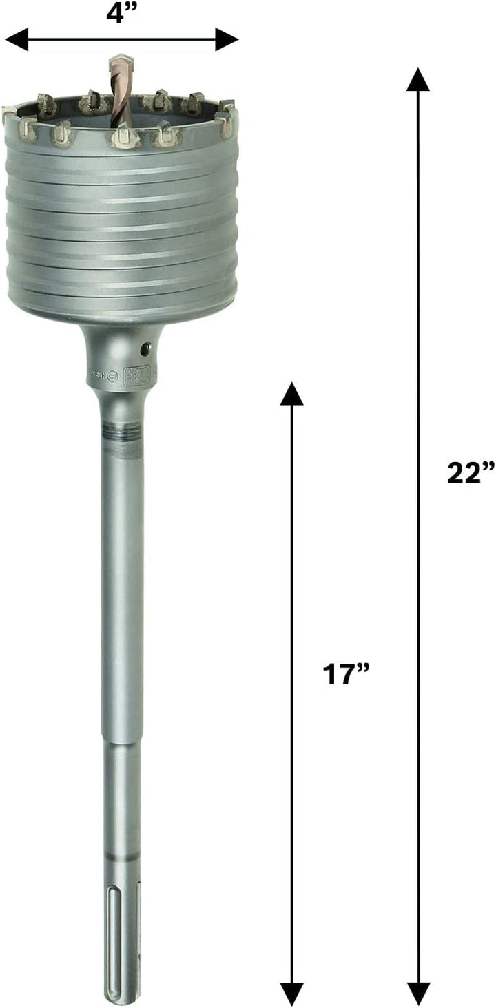 BOSCH HC8555 Bohrkrone für Bohrhammer, 10,2 x 43,2 x 56 cm, Grau 4 In Diameter Länge: 56 cm, 4 In Di