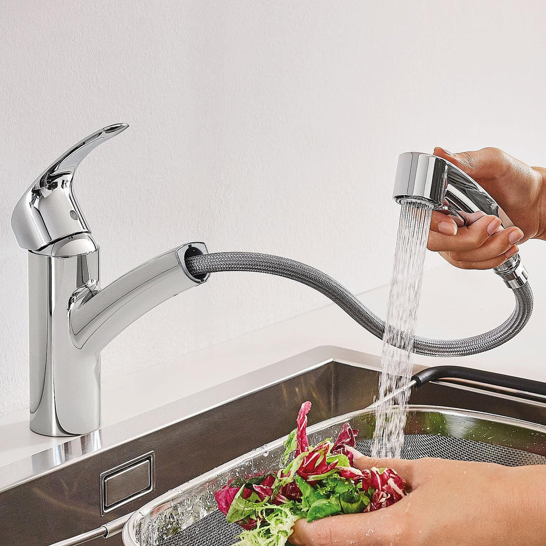 Grohe EUROSMART EINHAND-SPÜLTISCHBATTERIE, 30305001 Chrom Einzelpack, Einzelpack