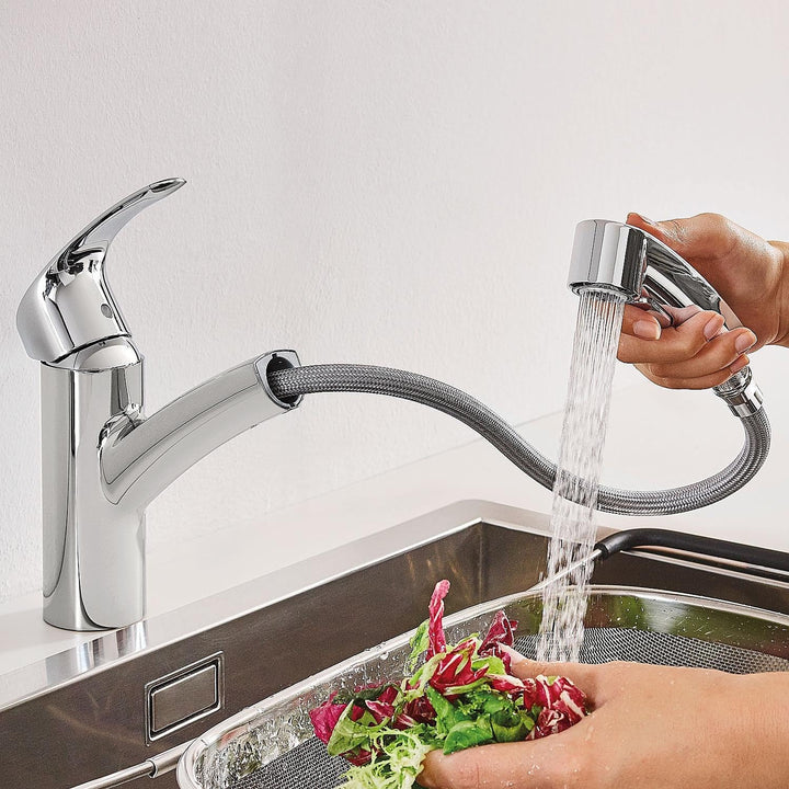 Grohe EUROSMART EINHAND-SPÜLTISCHBATTERIE, 30305001 Chrom Einzelpack, Einzelpack