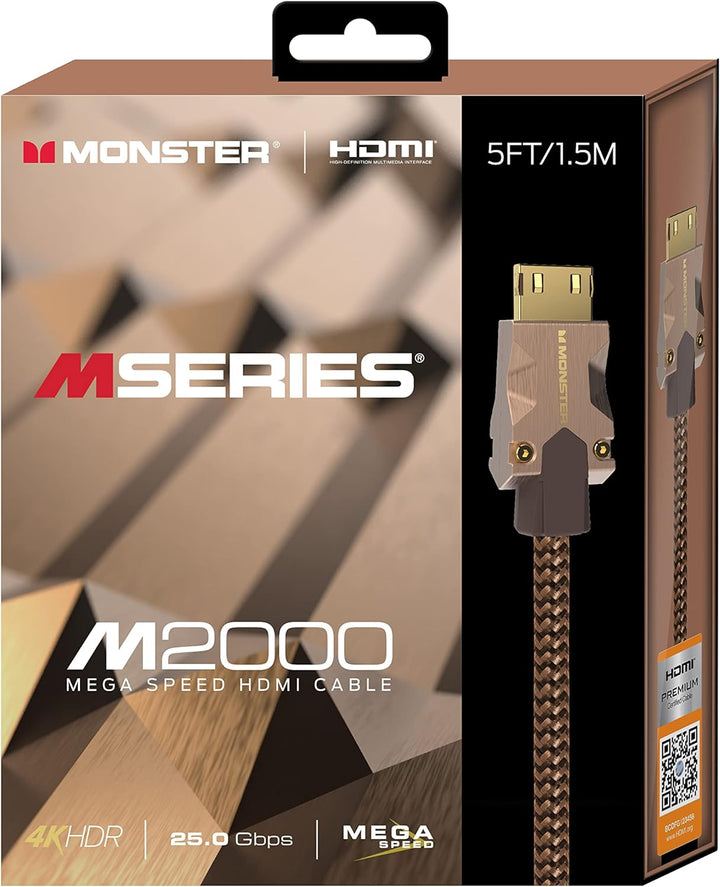 Monster HDMI-Kabel MSeries M2000 UHD 4K HDR10+ 25Gbps 1,5m, 1,5m