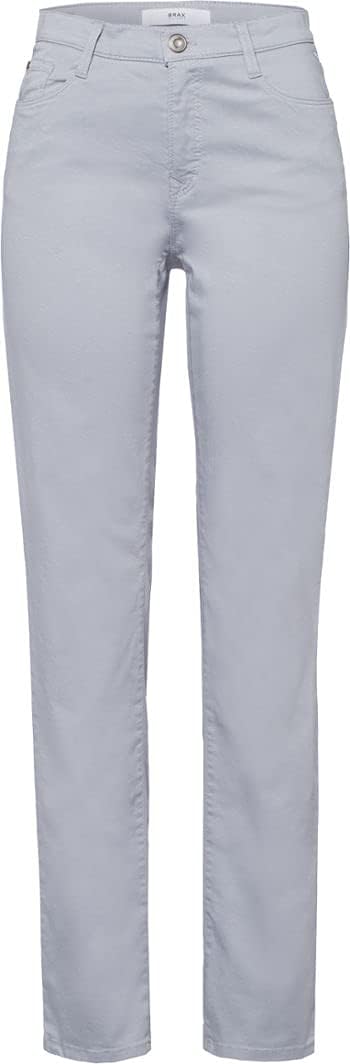 BRAX Damen Style Carola Five-Pocket Wertigem Baumwollsatin Hose 38W / 32L Grey Melange, 38W / 32L Gr