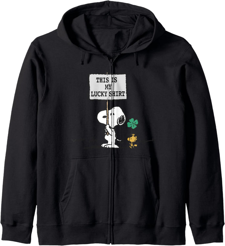 Peanuts St Patrick's Day Das ist mein Glücks Kapuzenjacke