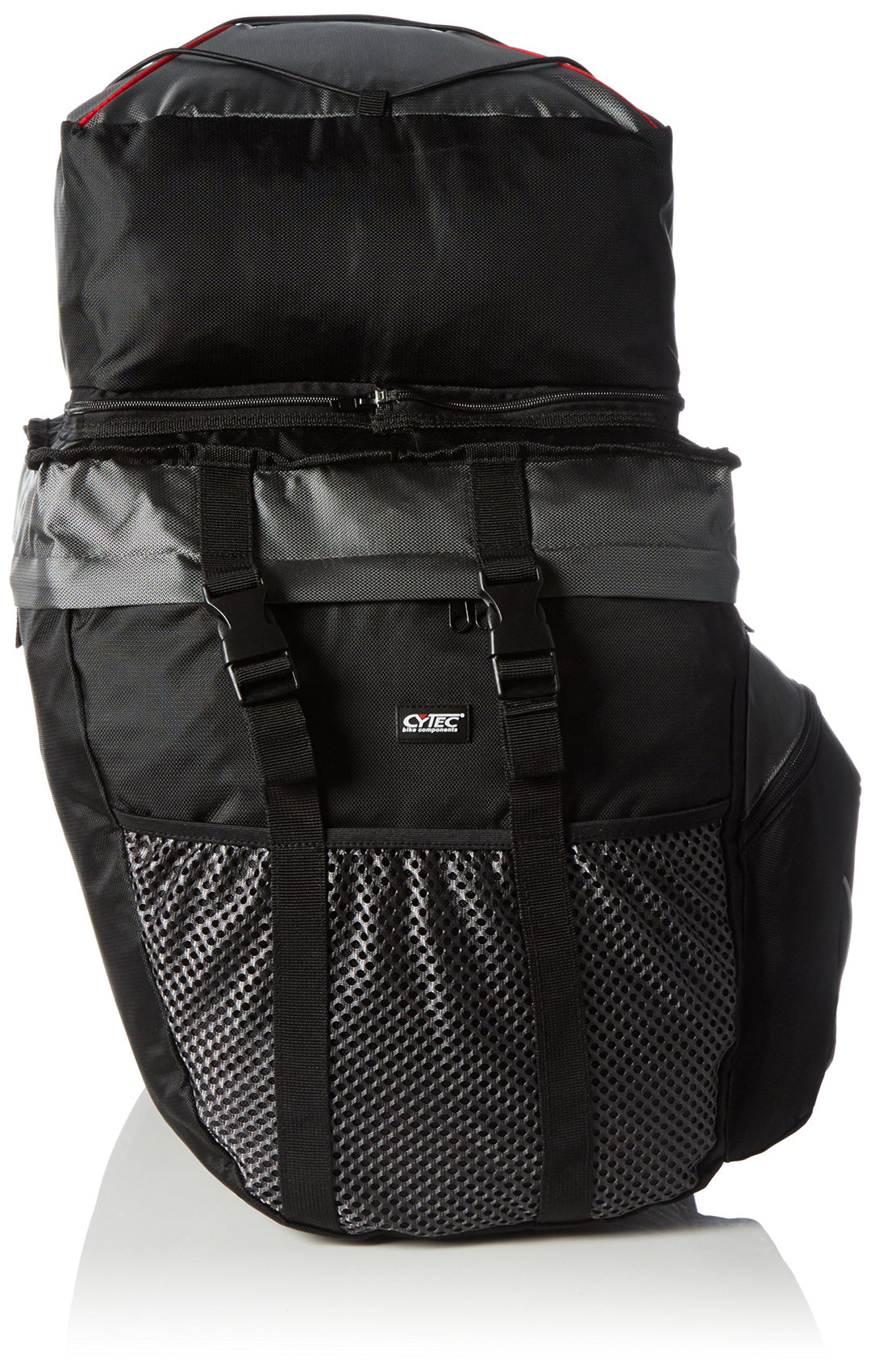 Cytec Tourentasche Travel 3-Fach Fahrradtasche 54 x 32 x 29 cm, 50 Liter Grau/Schwarz, 54 x 32 x 29