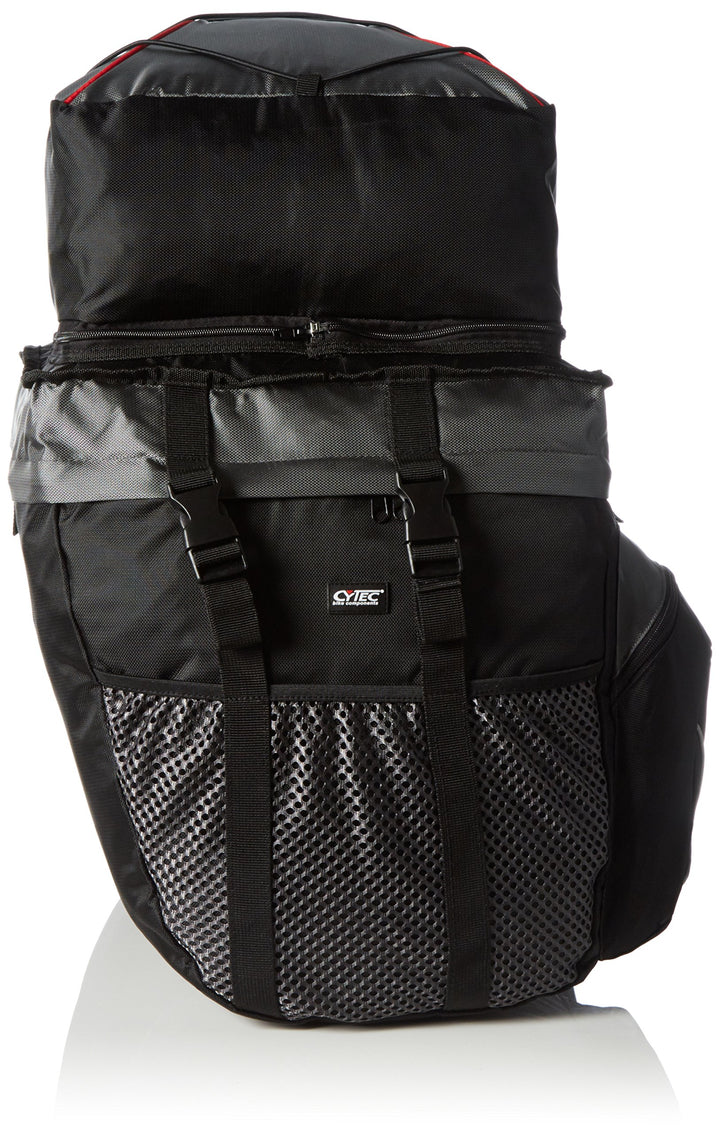 Cytec Tourentasche Travel 3-Fach Fahrradtasche 54 x 32 x 29 cm, 50 Liter Grau/Schwarz, 54 x 32 x 29