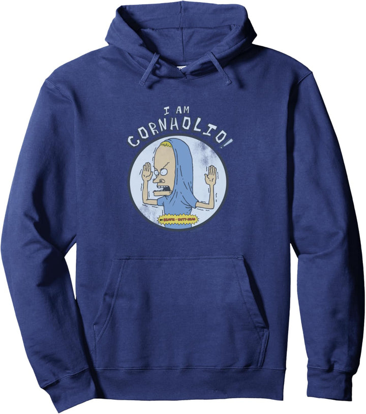 Beavis and Butt-Head I Am Cornholio Distressed Pullover Hoodie