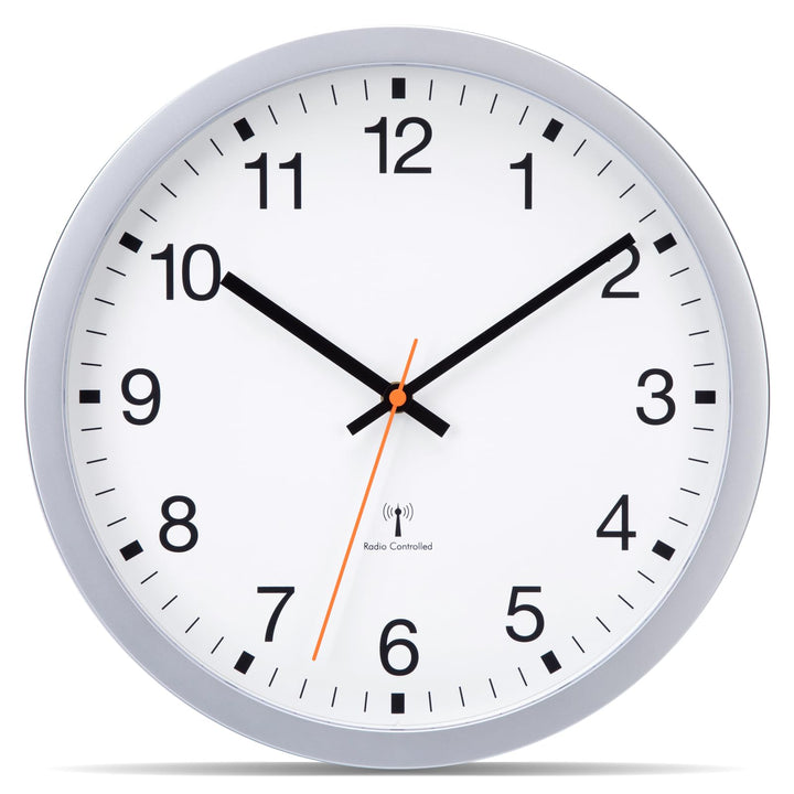 VIVILINEN Funkuhr Wand Lautlos Wanduhr Ohne Tickgeräusche Funkwanduhr Geräuschlos Nicht Tickend Mode