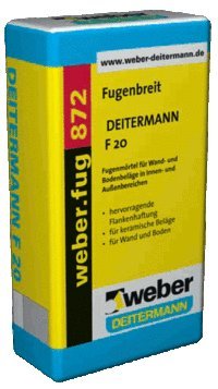 Fug 872, 25kg - Schlämmfähiger Fugenmörtel für Wand und Boden, innen und aussen, für Fugenbreiten 3-