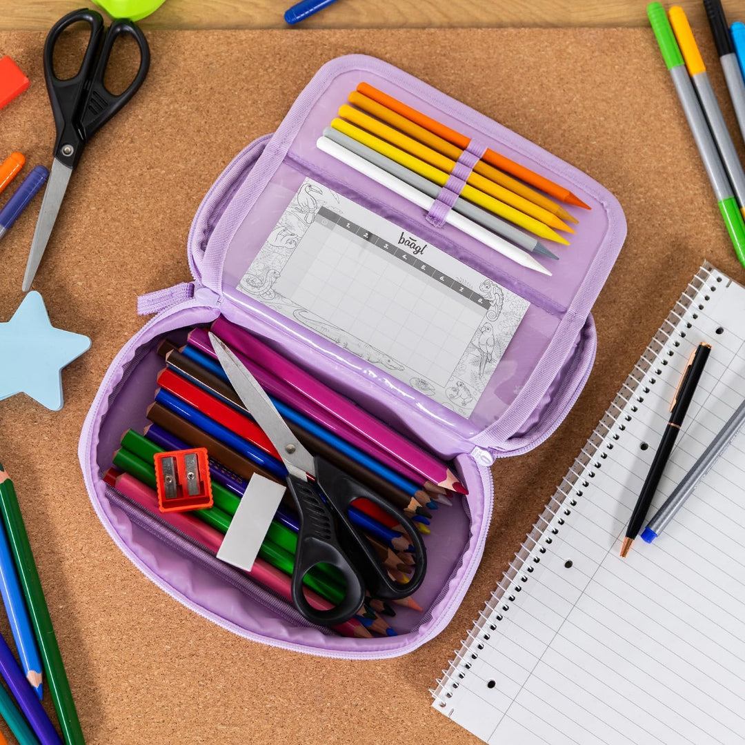 Baagl Federmäppchen für Mädchen - Schulmäppchen für Schreibwaren - Schulsachen Federtasche, Jungen F