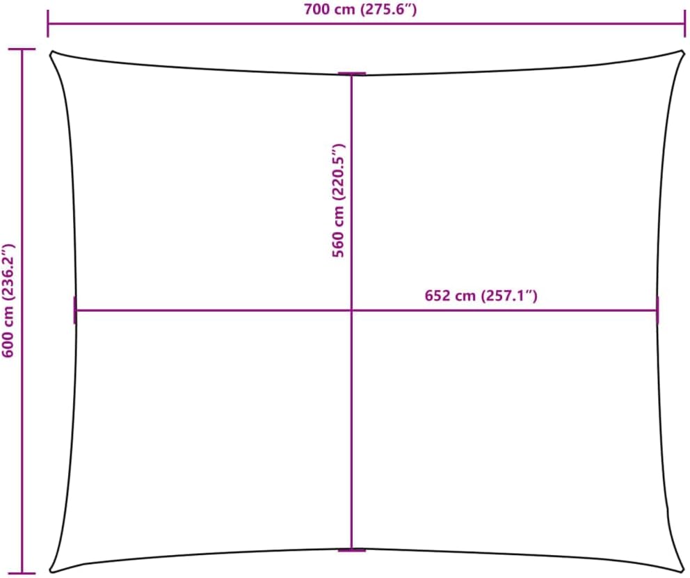 vidaXL Sonnensegel Wasserfest Sonnenschutz Windschutz Sonnendach UV Schutz Garten Terrasse Balkon Ox