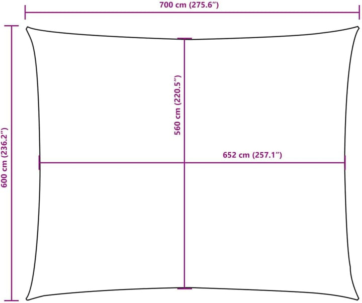 vidaXL Sonnensegel Wasserfest Sonnenschutz Windschutz Sonnendach UV Schutz Garten Terrasse Balkon Ox
