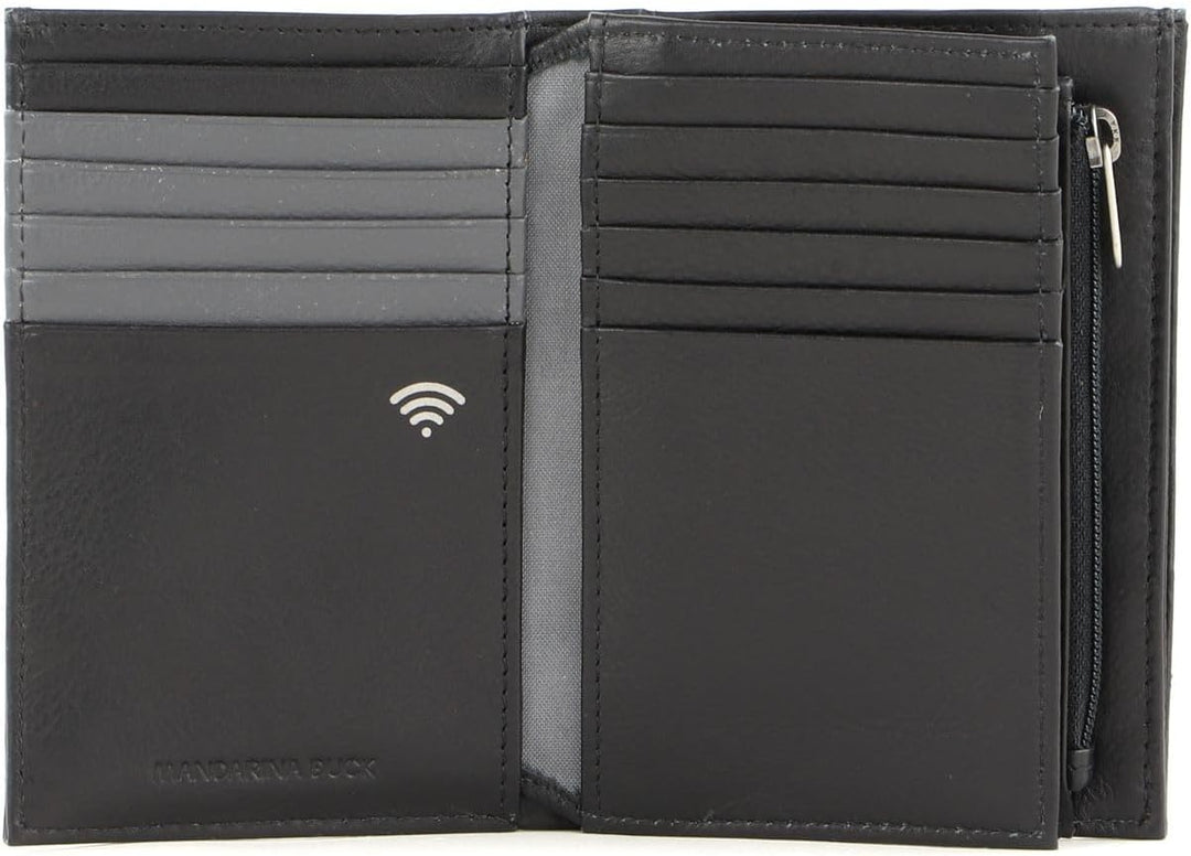 Mandarina Duck Herren Downtown Reisezubehr-Brieftasche, Schwarz