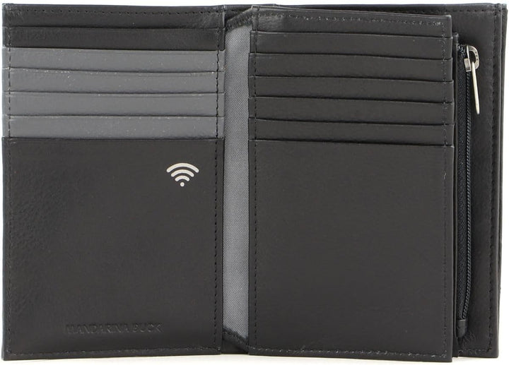 Mandarina Duck Herren Downtown Reisezubehr-Brieftasche, Schwarz