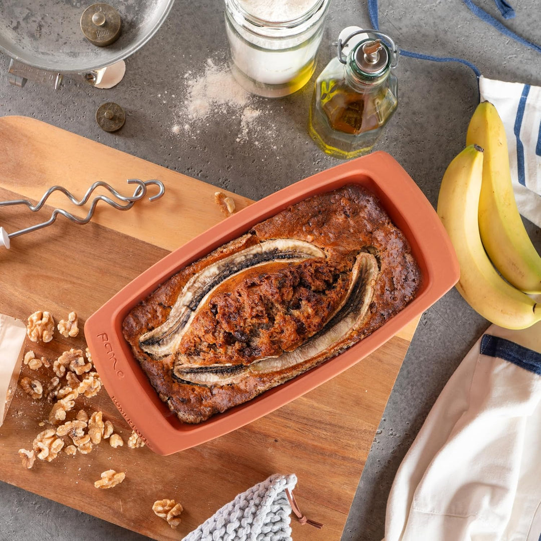 RÖMERTOPF Brotbackform aus Keramik Kastenform für 1Kg Backgut 31,5cm Brottopf zum Backen von Brot &