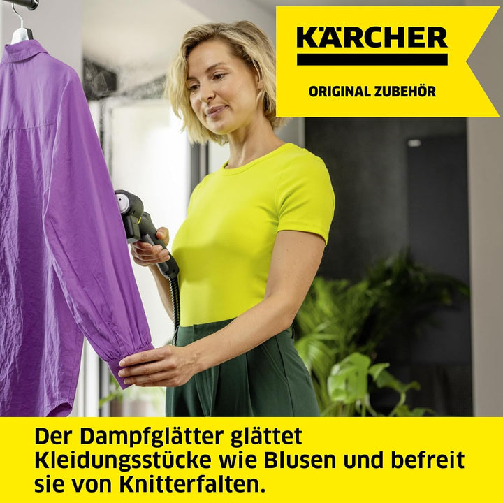 Kärcher Dampfglätter für alle bügelbaren Kleidungsstücke und Heimtextilien wie Vorhänge oder Kissenb