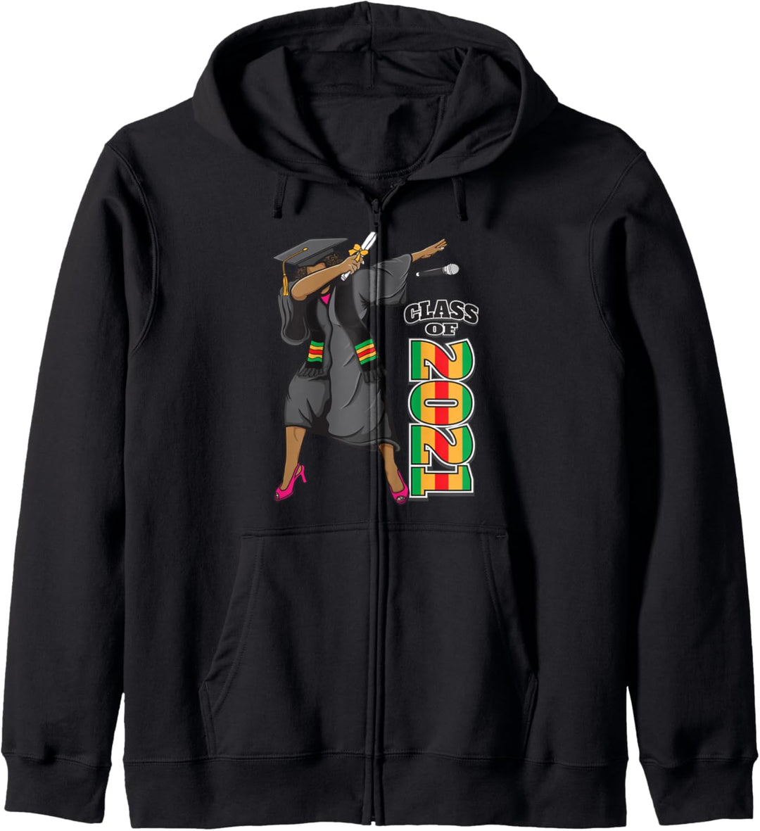 Seniors Class of 2021 African Kente Graduation Stole Gifts Kapuzenjacke